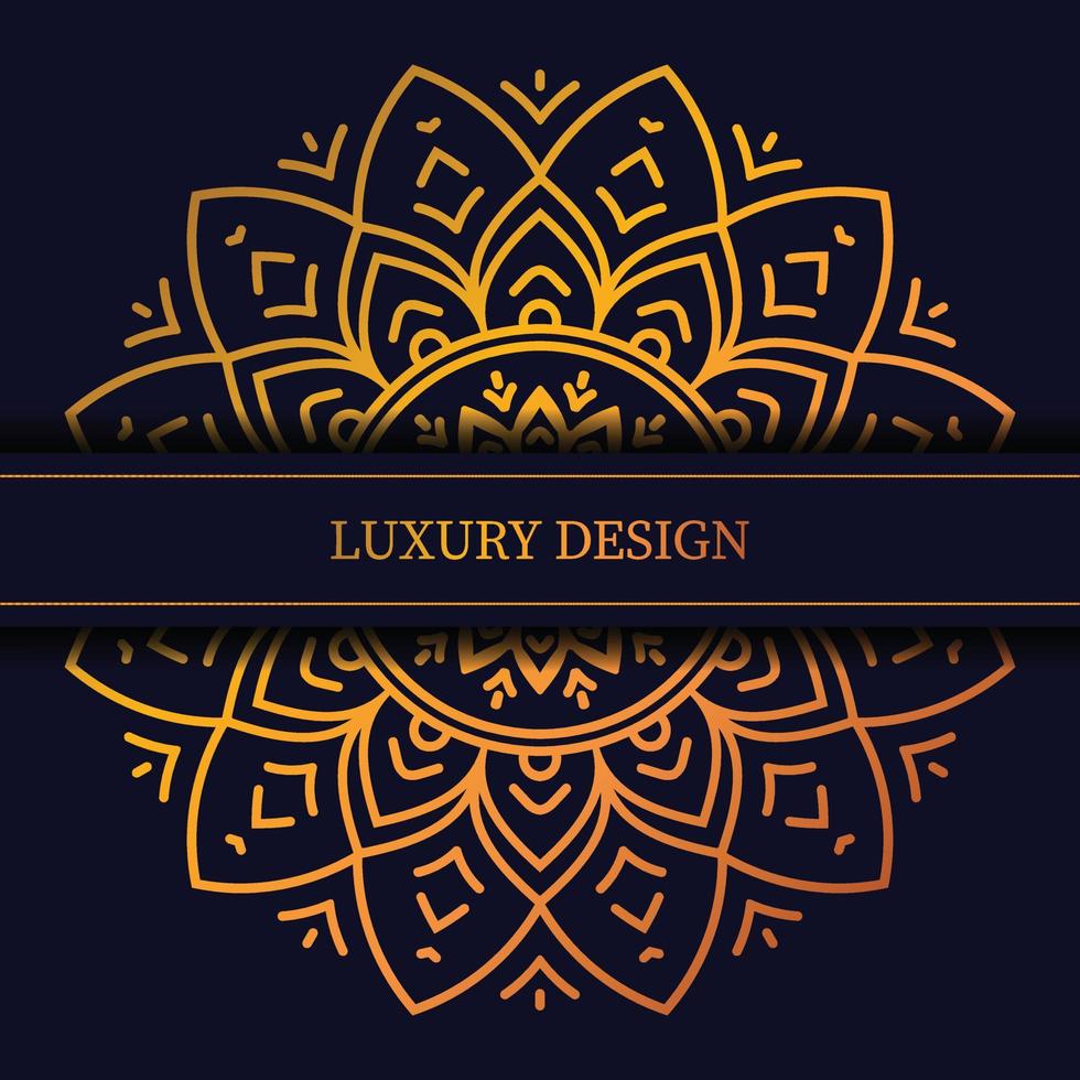 Luxury Golden Royal Mandala Design Vector for Background, Henna, Mahanadi, Tattoo, Islamic, Ornament, Festival, Alpona