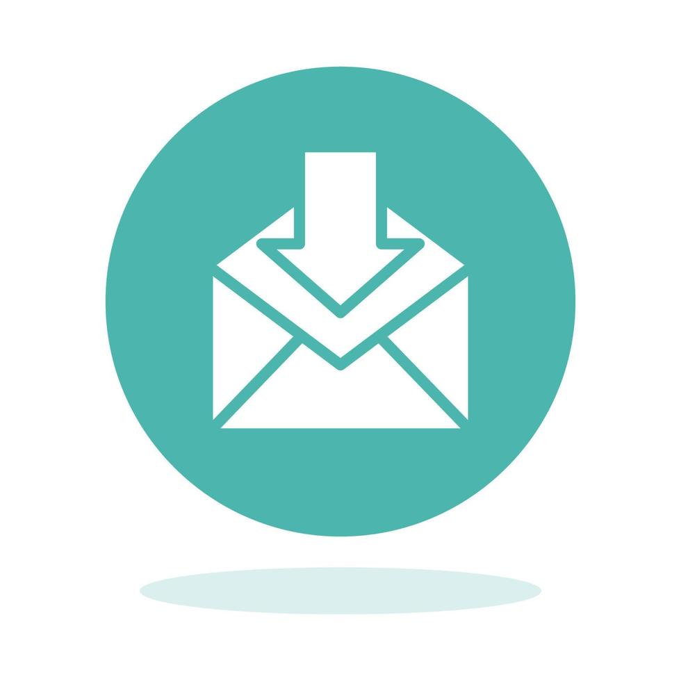 Mail In Flat Icon vector