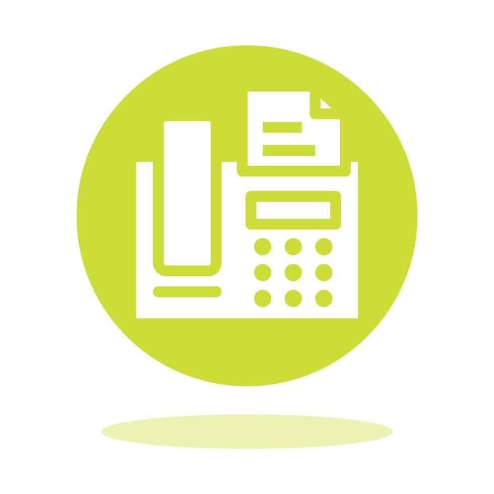 Fax Flat Icon vector