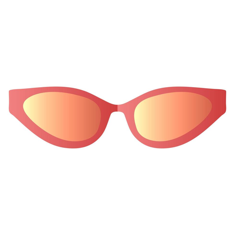 Sunglasses. Sun protection for eyes. Essential for the beach. vector