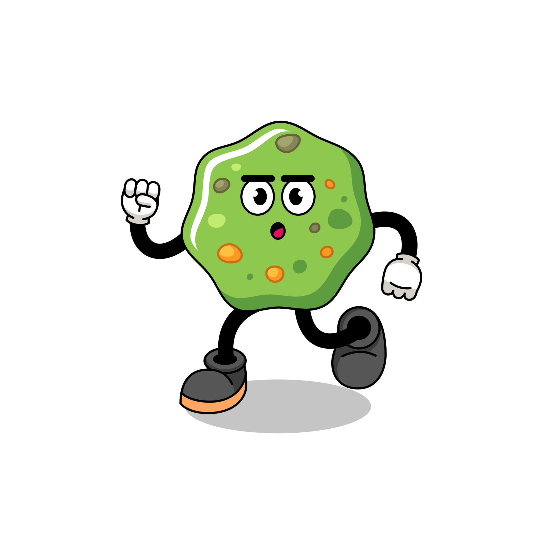 running puke mascot illustration 8663485 Vector Art at Vecteezy