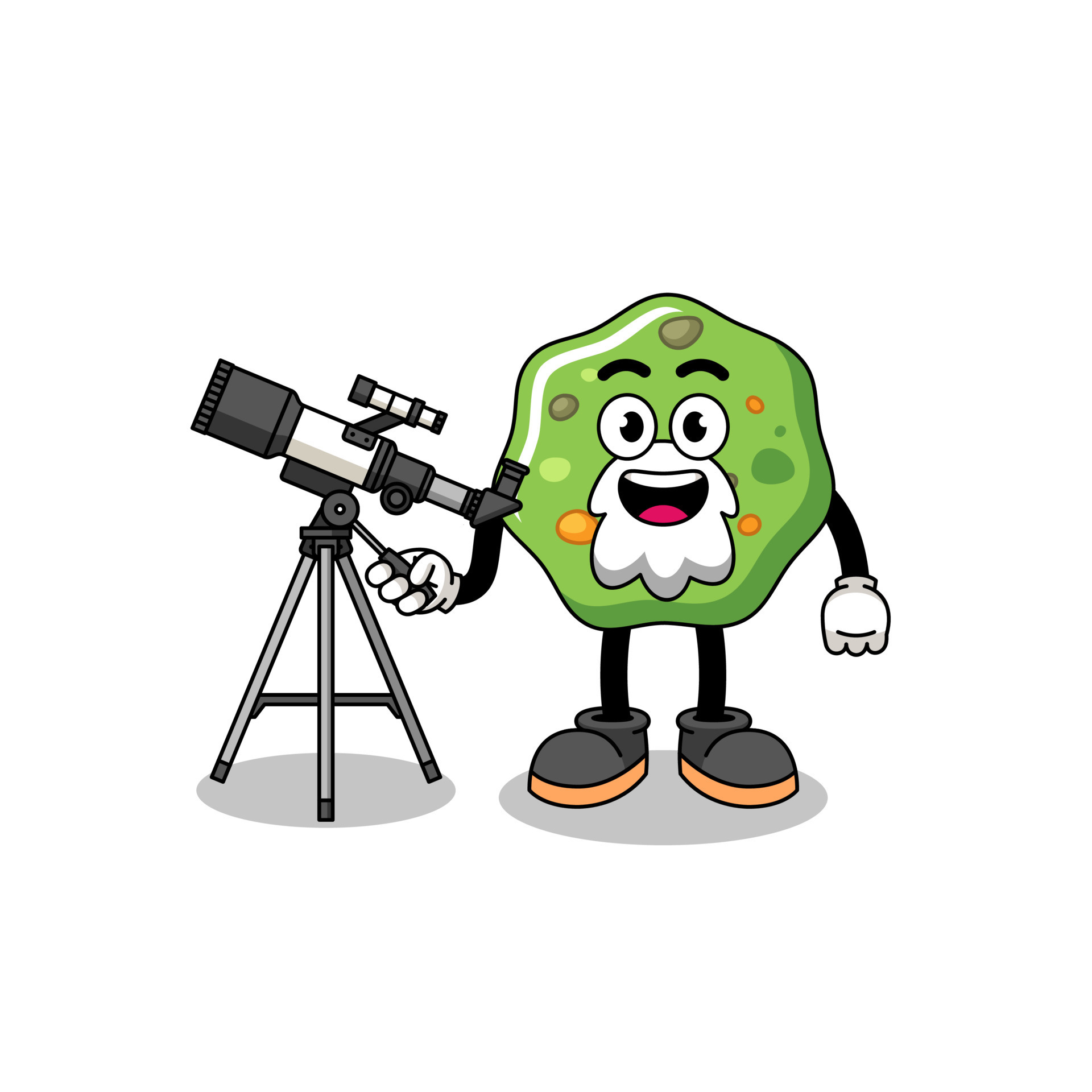 Illustration of puke mascot as an astronomer 8663641 Vector Art at Vecteezy
