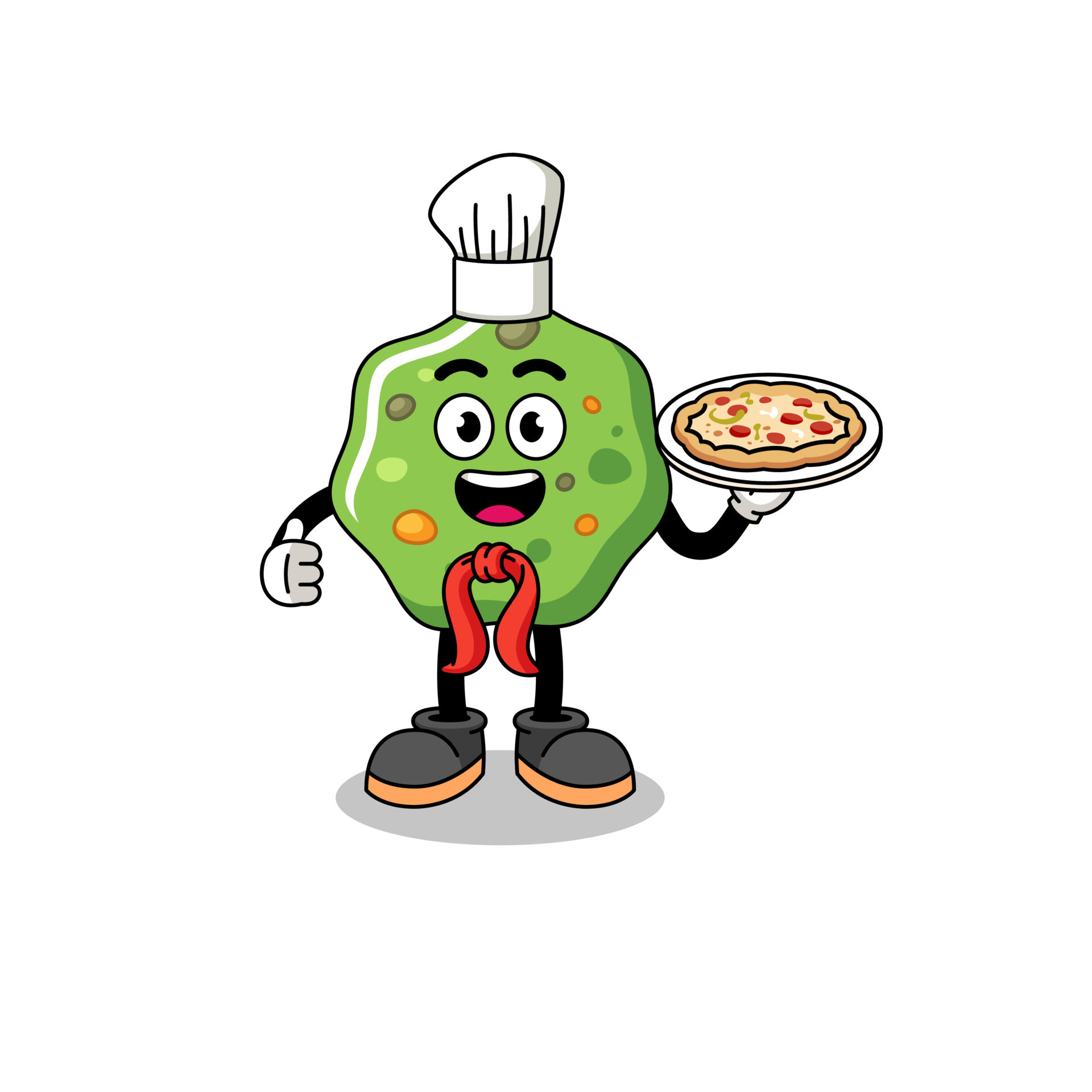 Illustration of puke as an italian chef 8664159 Vector Art at Vecteezy