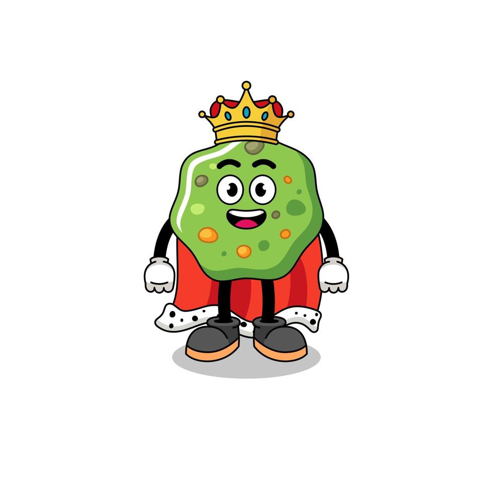 Mascot Illustration of puke king vector