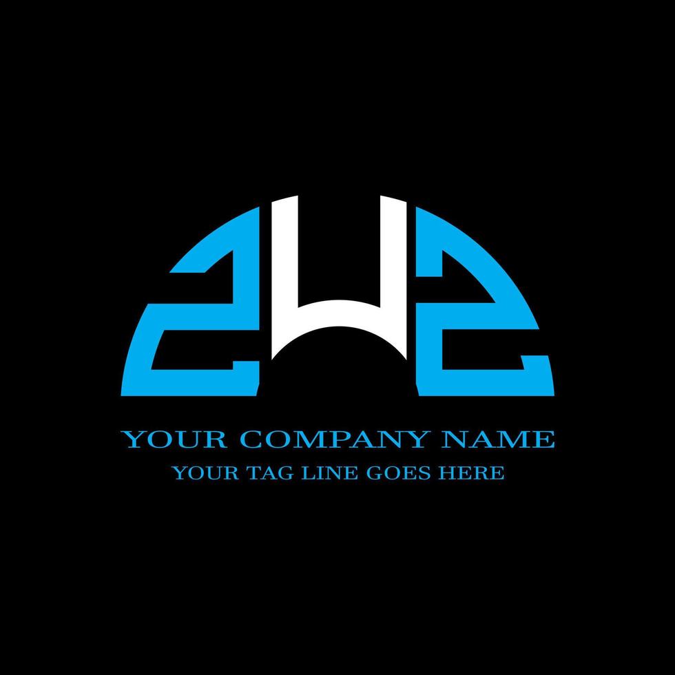 ZUZ letter logo creative design with vector graphic