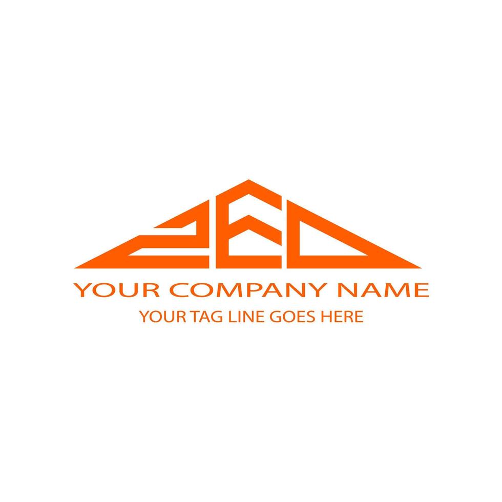 ZED letter logo creative design with vector graphic