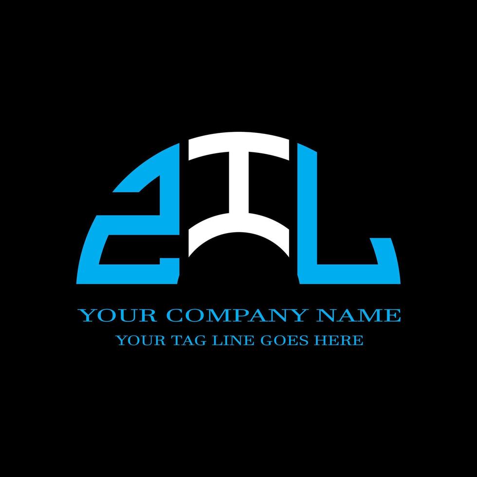 ZIL letter logo creative design with vector graphic
