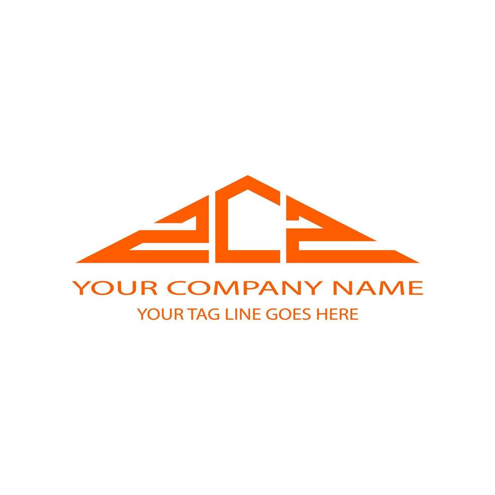ZCZ letter logo creative design with vector graphic