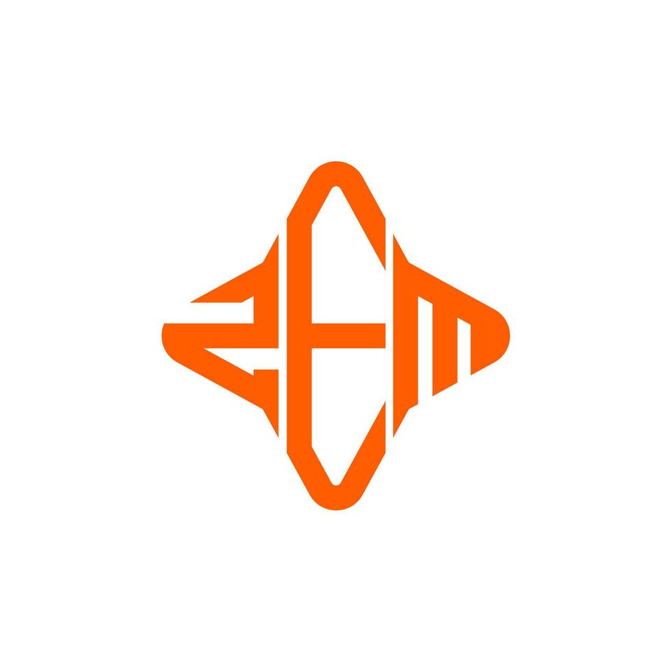 ZEM letter logo creative design with vector graphic