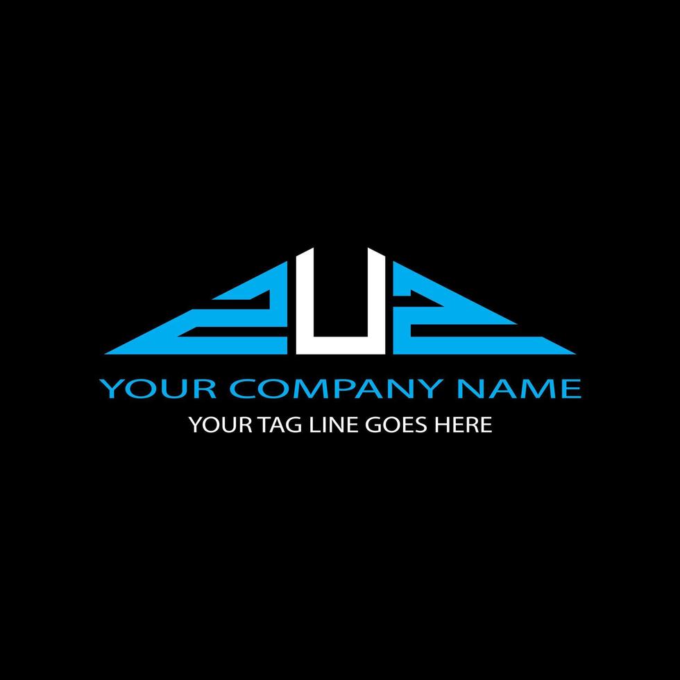 ZUZ letter logo creative design with vector graphic