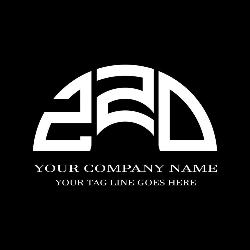 ZZD letter logo creative design with vector graphic