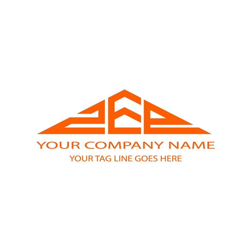 ZEP letter logo creative design with vector graphic