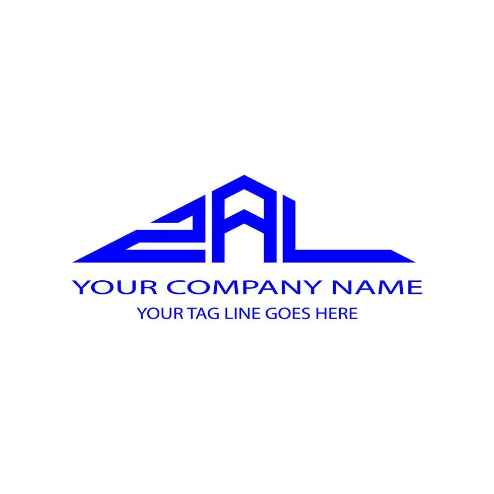 ZAL letter logo creative design with vector graphic