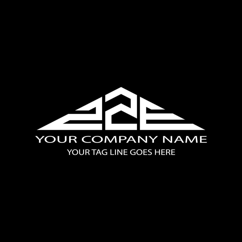 ZZE letter logo creative design with vector graphic