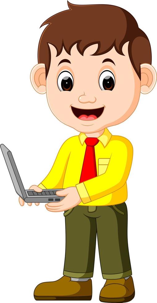 cute businessman cartoon vector