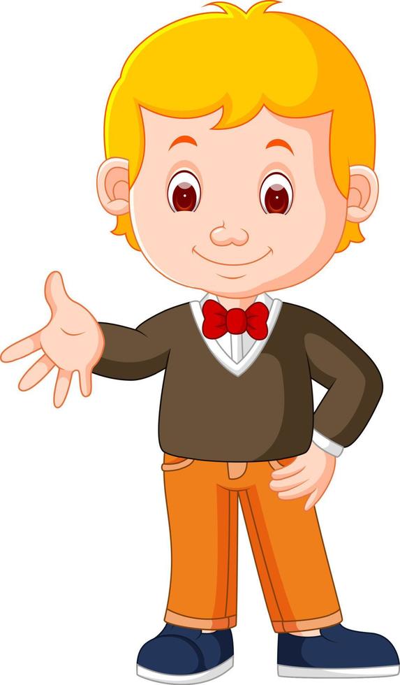 friendly young man in casual clothes vector