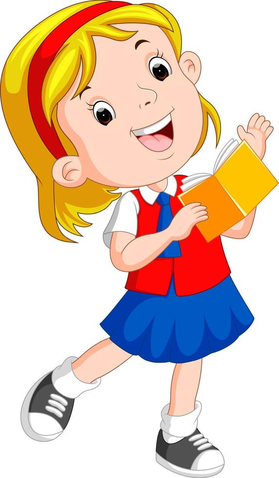 Students love reading books with passion vector