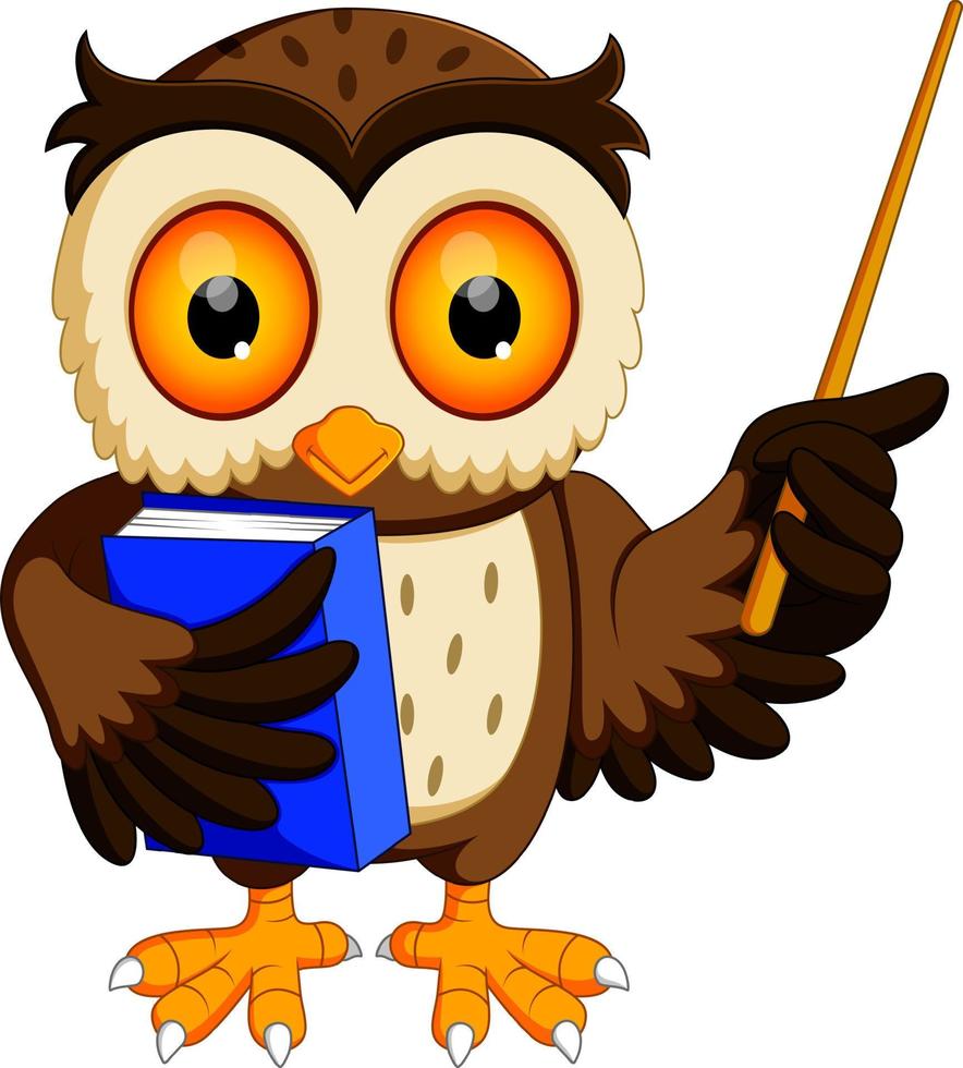 owl in the graduate's carrying book 8665534 Vector Art at Vecteezy