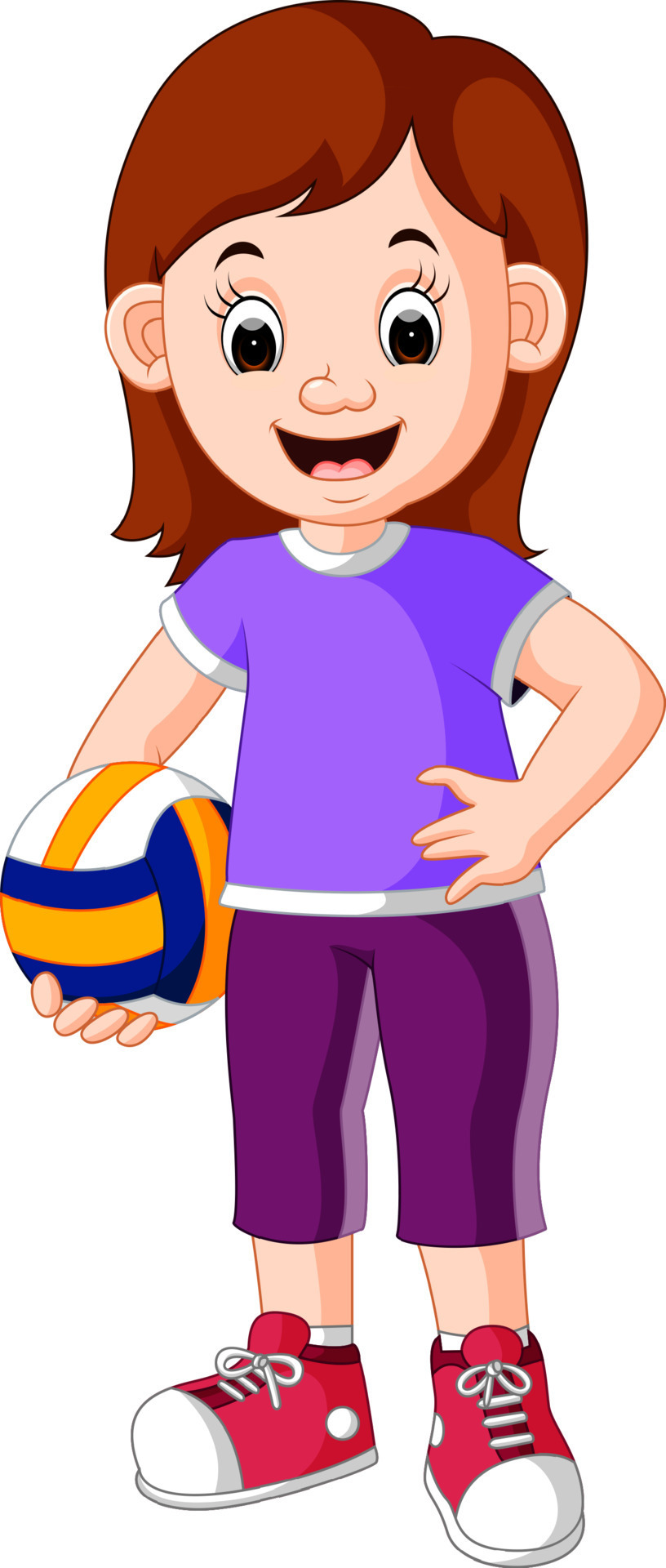 Female Volleyball Player 8665597 Vector Art at Vecteezy
