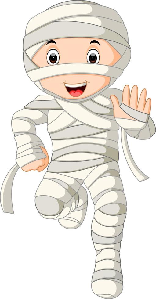 Cartoon Egyptian mummy vector