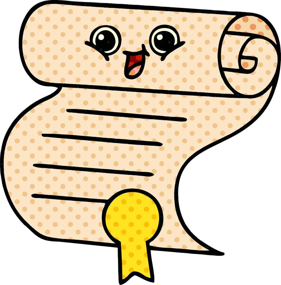 comic book style cartoon contract vector