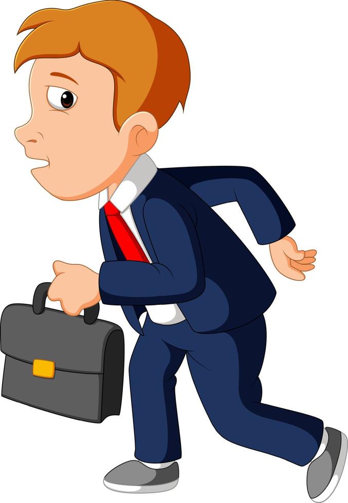 businessman with bag vector