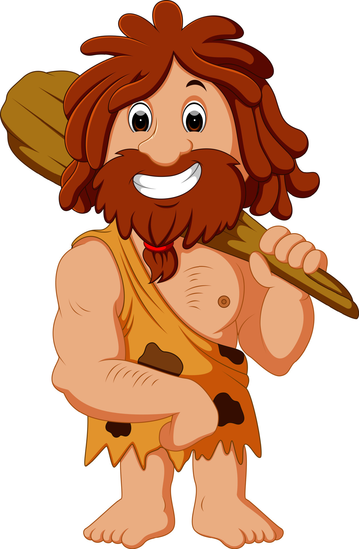 Cartoon caveman smiling 8666061 Vector Art at Vecteezy Cartoon caveman smiling 8666061 Vector Art at Vecteezy
