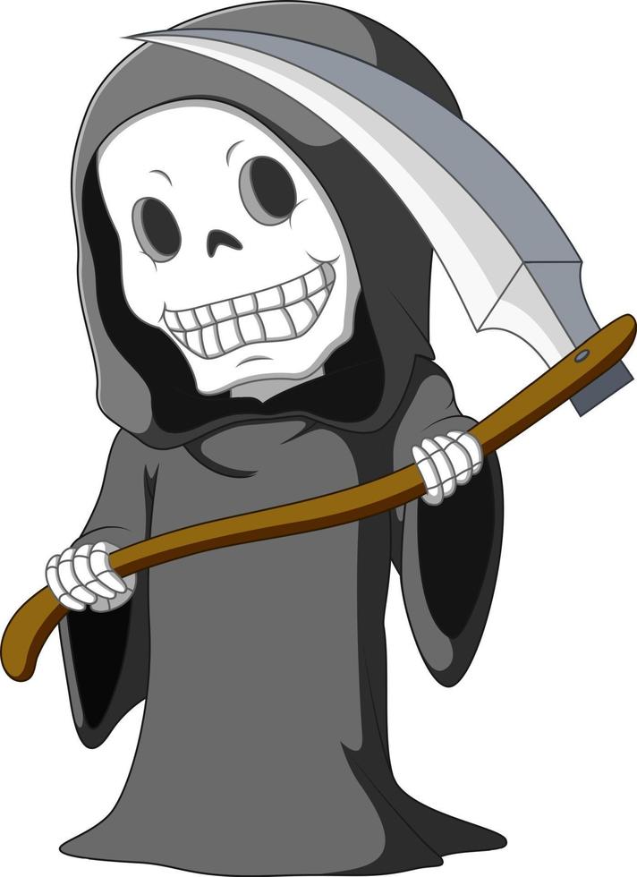 Cute grim reaper vector