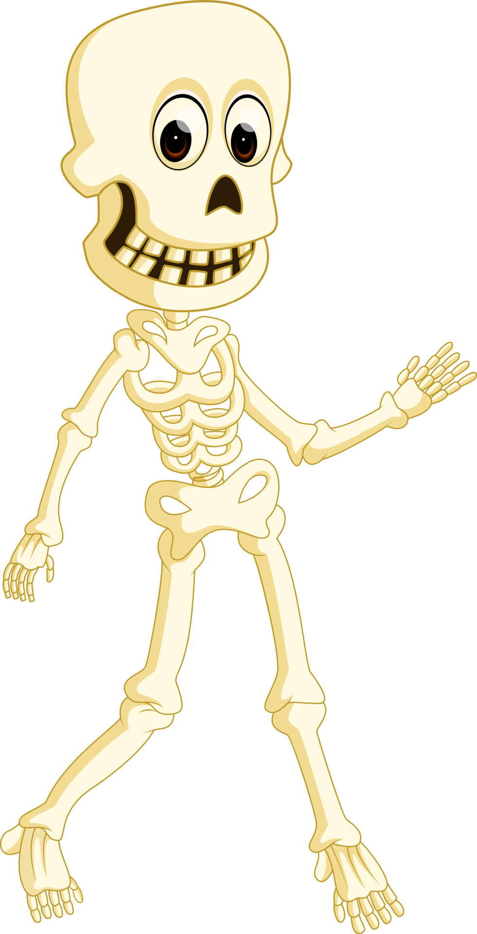 Cartoon funny human skeleton dancing 8666151 Vector Art at Vecteezy