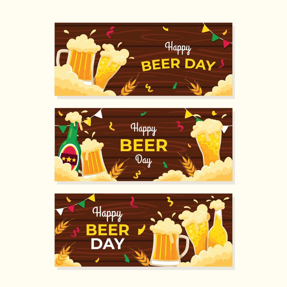 Happy Time On Beer Party vector