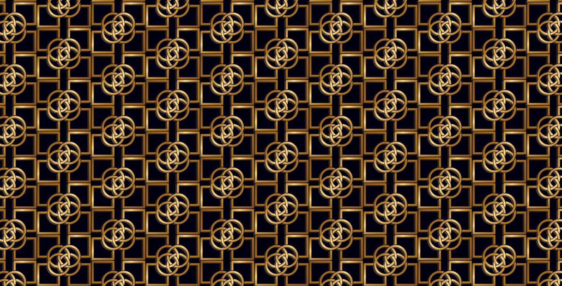 abstract patterns in gold and black vector