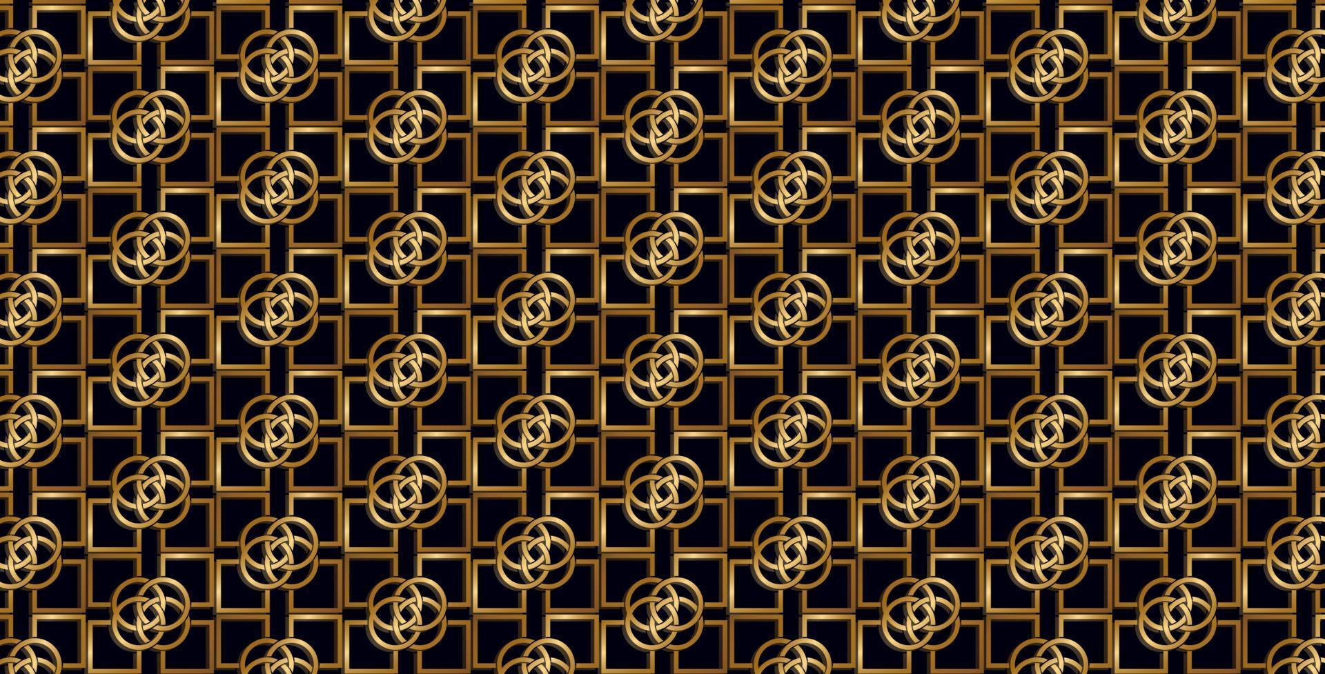 abstract patterns in gold and black vector