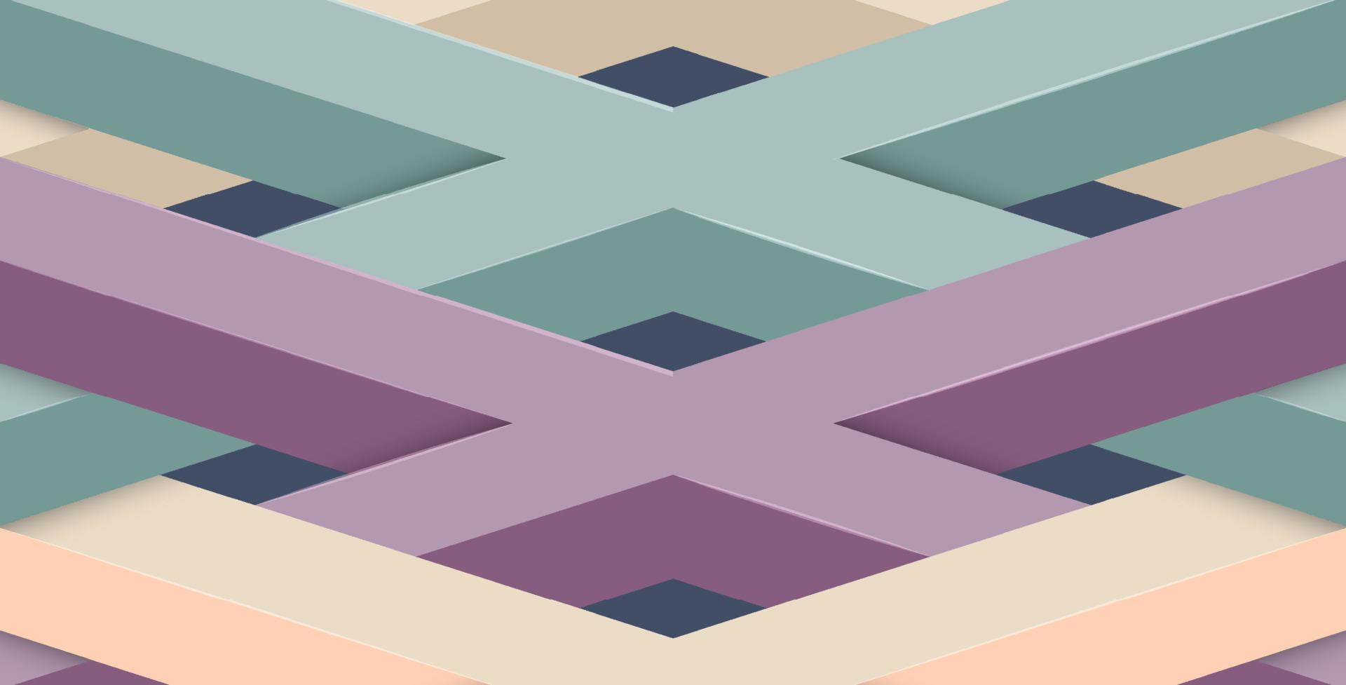 kris kros geometric background design in pastel colors vector