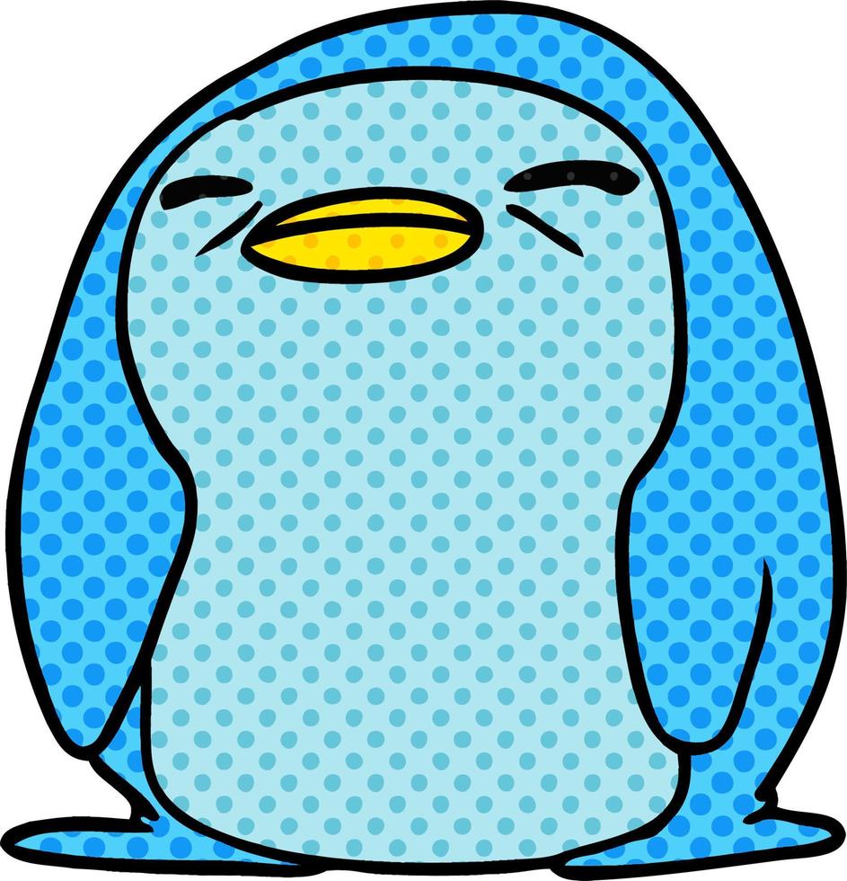 cartoon kawaii of a cute penguin vector