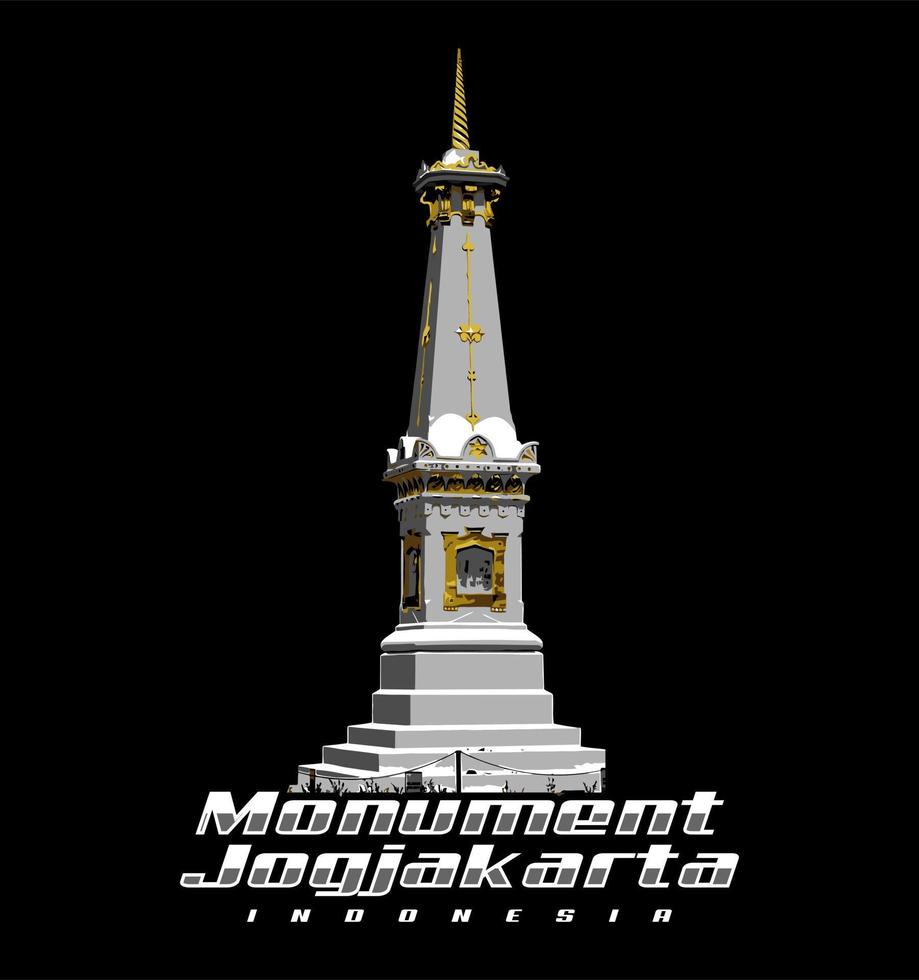 yogjakarta monument central jogja vector