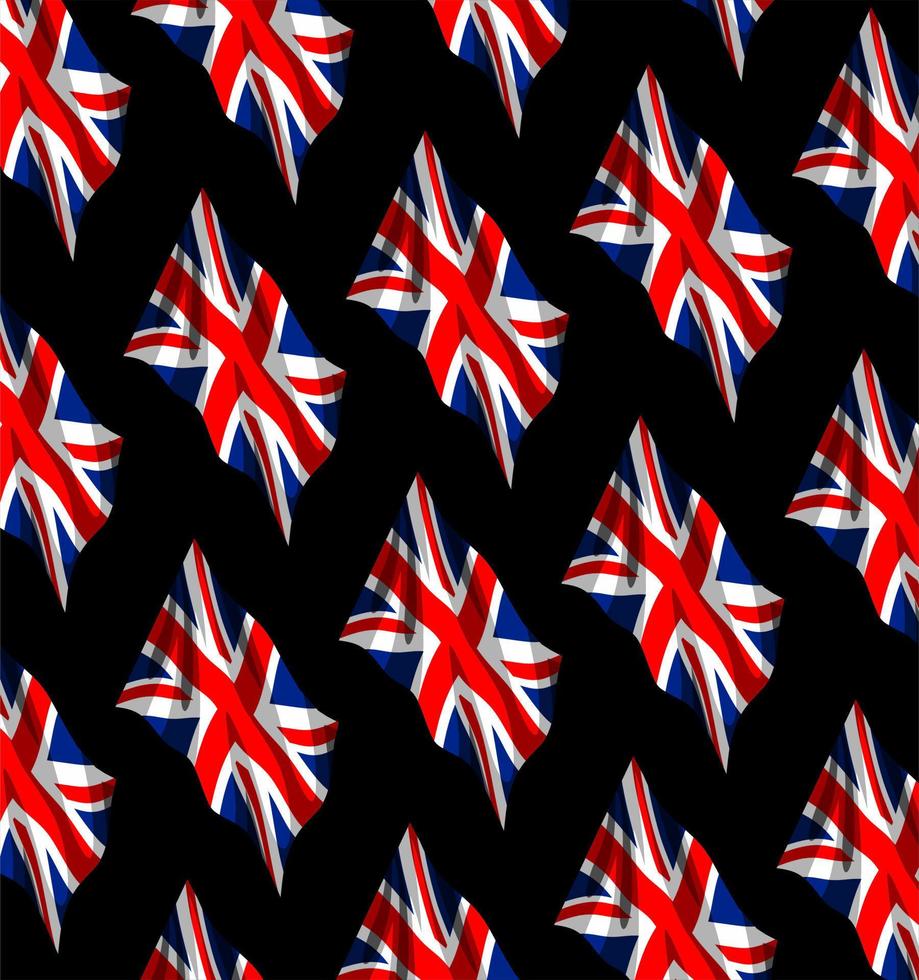 british flag pattern vector
