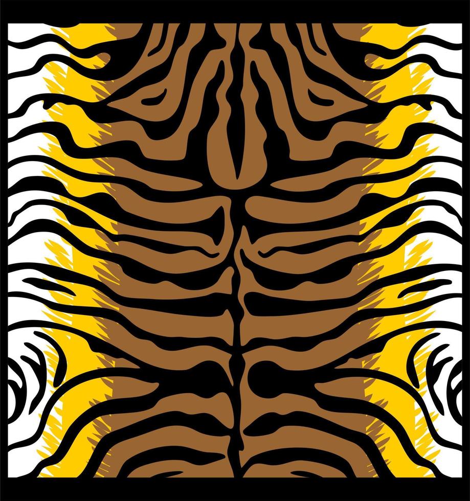 Pattern texture tiger orange stripe repeated seamless black jungle