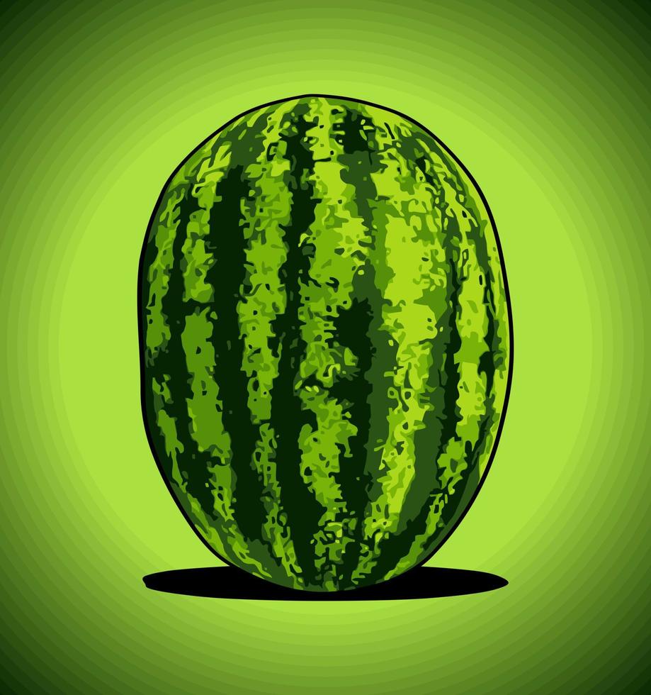 vector de fruta de sandia