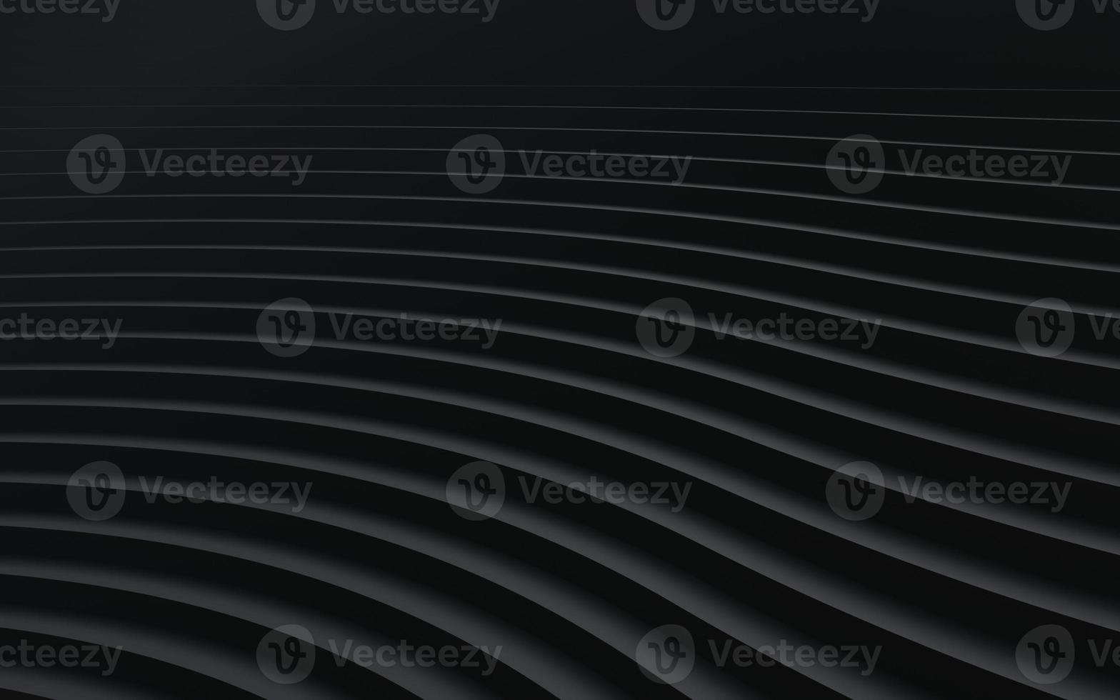 Black paper cut abstract background. minimalistic modern design for business presentations. abstract paper poster with wavy layers. 3d rendering. photo