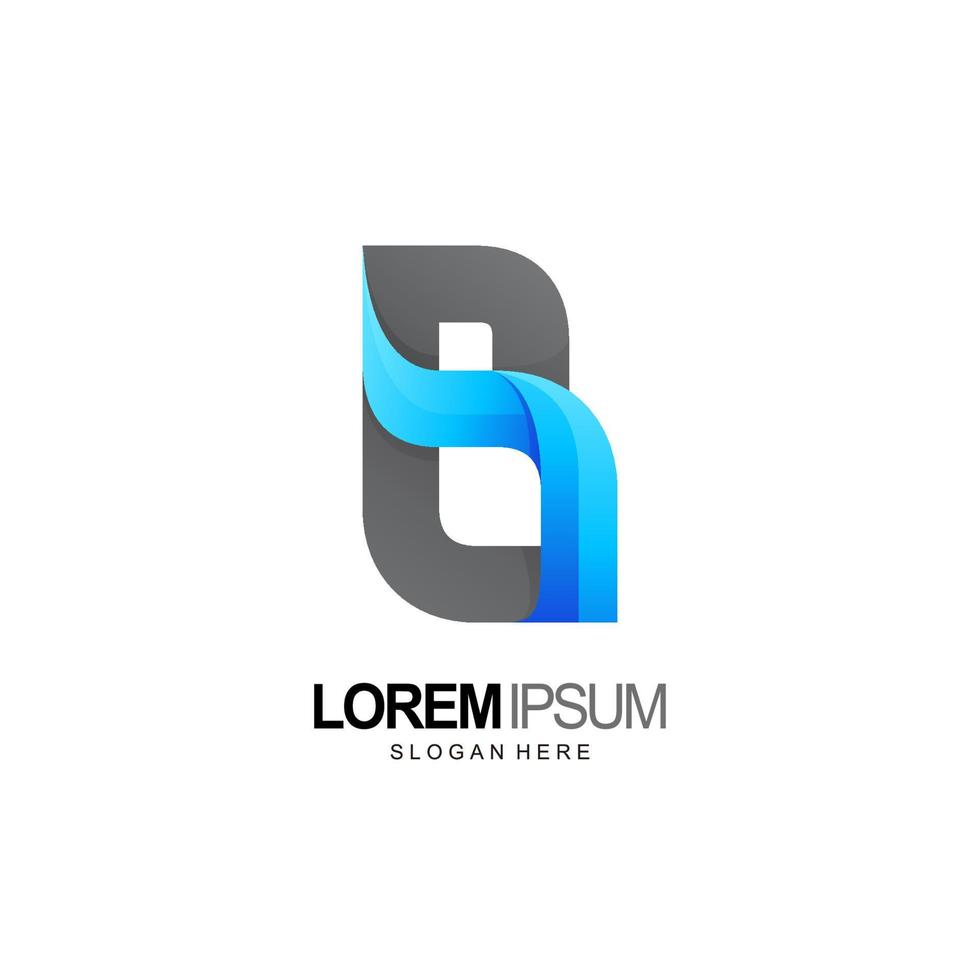 letter b logo design and template vector