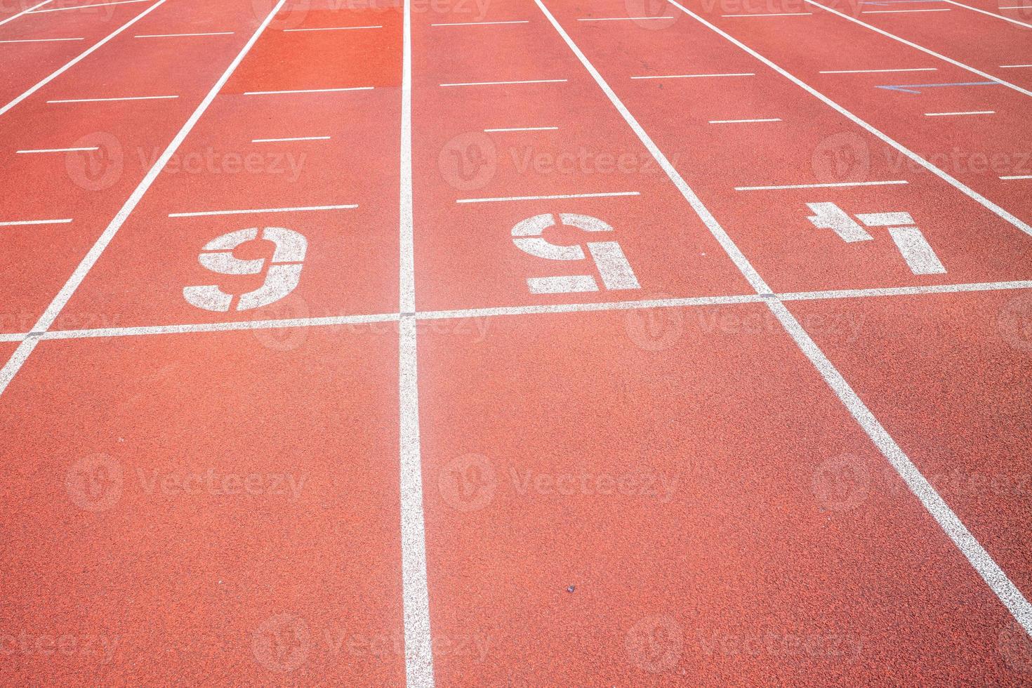 running track in stadium photo