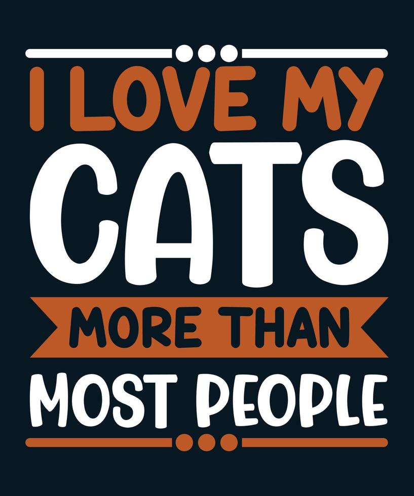 Cat Quotes T-shirt Design Vector