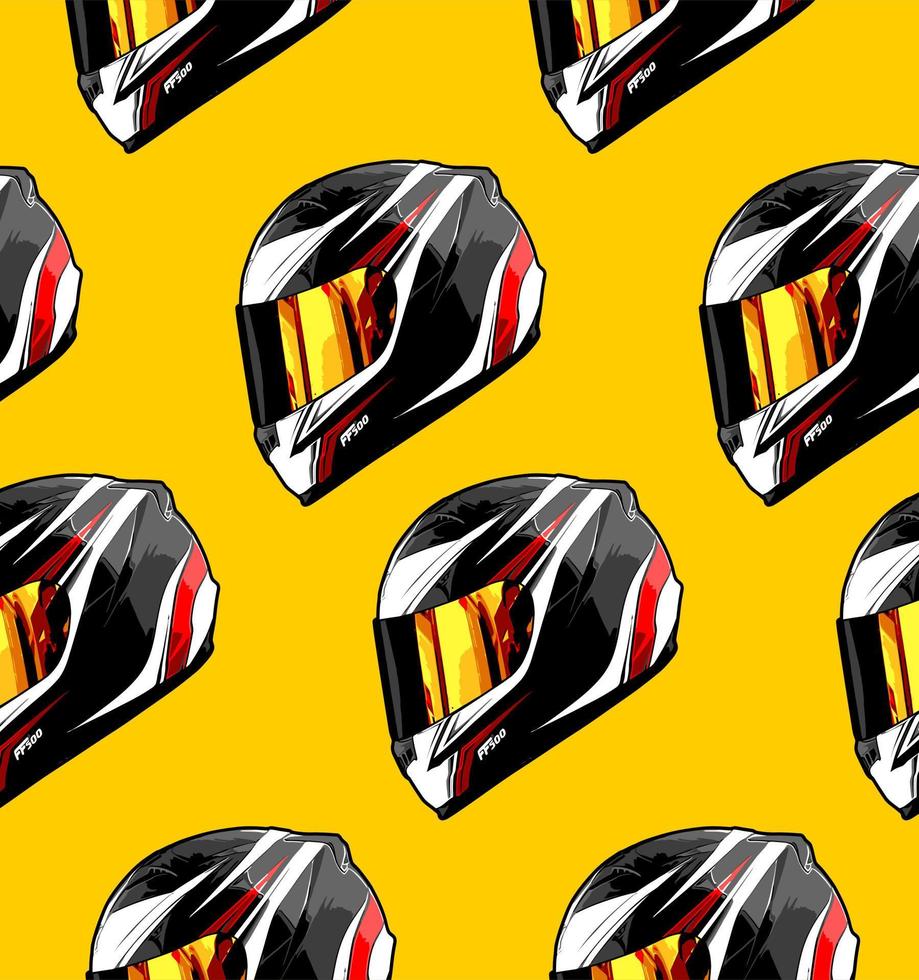 pattern helmet vector