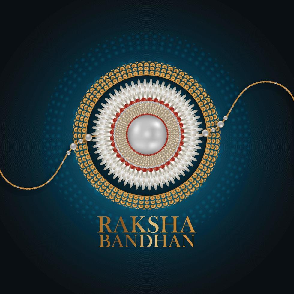 Happy raksha bandhan celebration greeting card vector