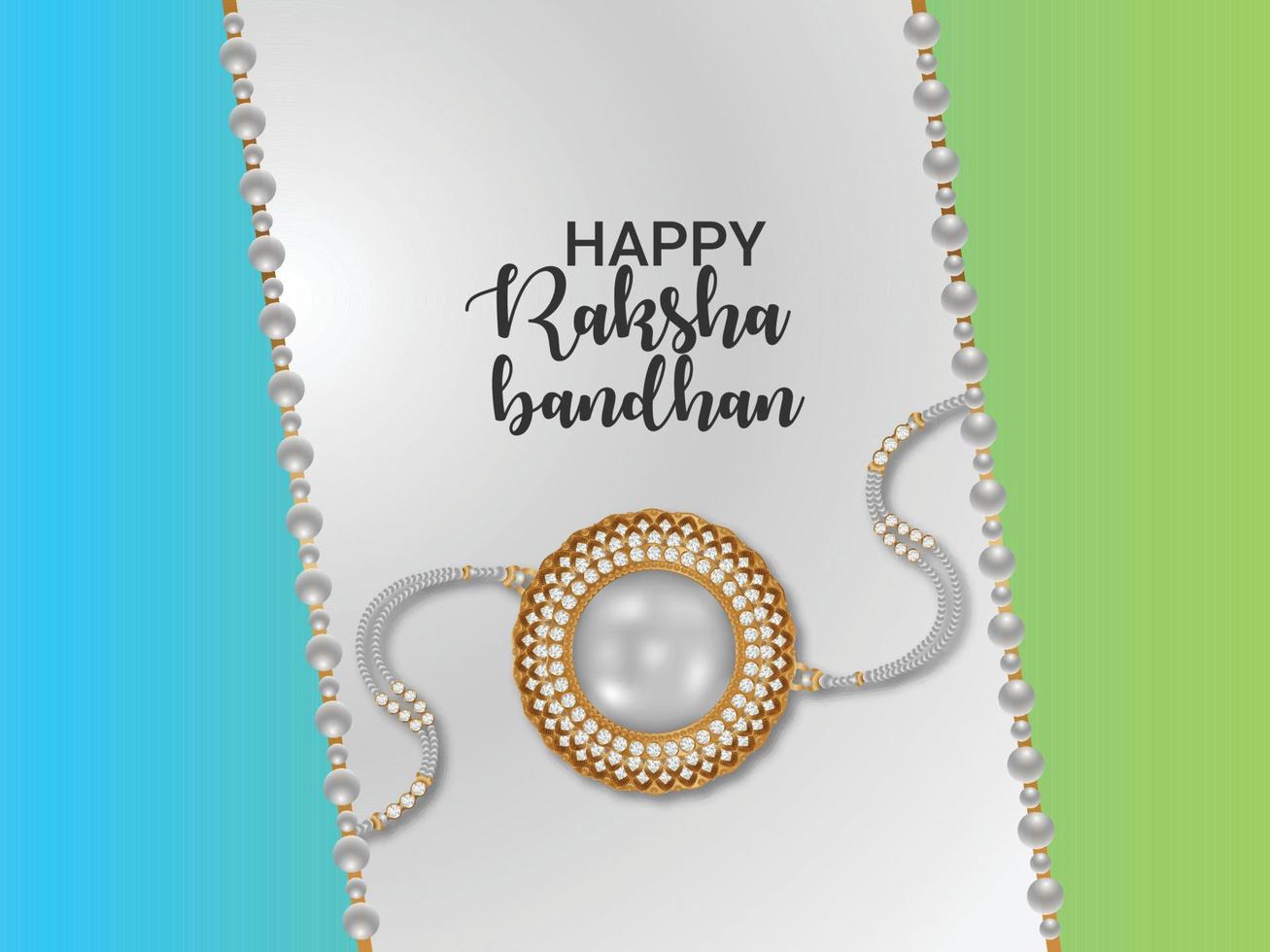 Happy raksha bandhan celebration background vector