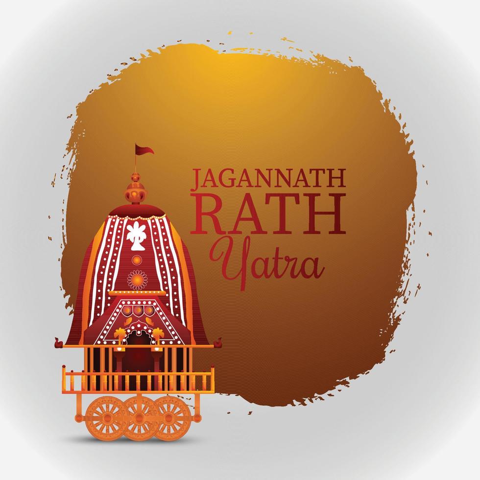 Happy rath yatra design concept vector