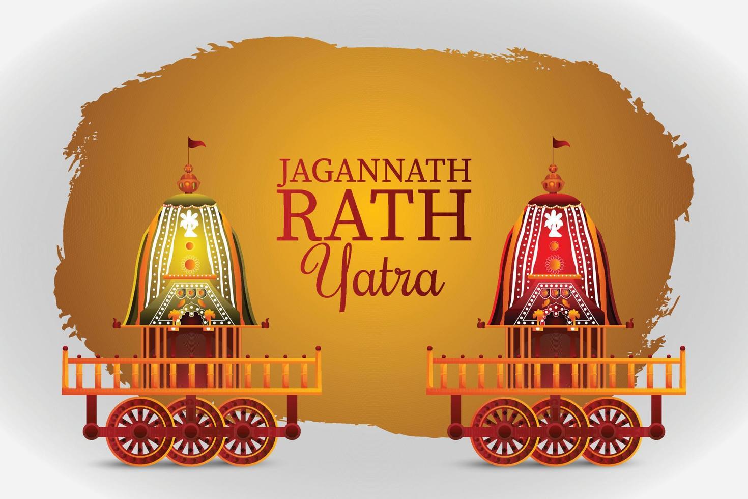 Happy rath yatra design concept vector