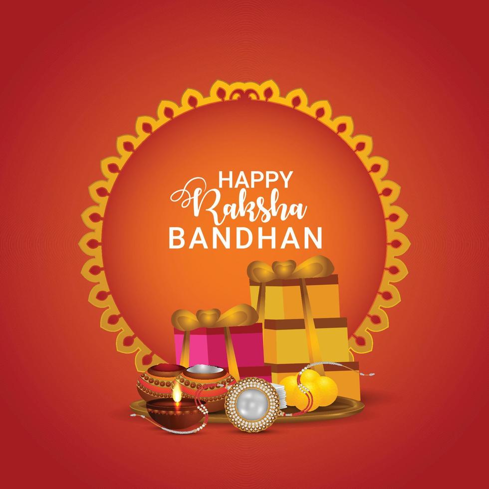 Raksha bandhan indian cultural festival background vector