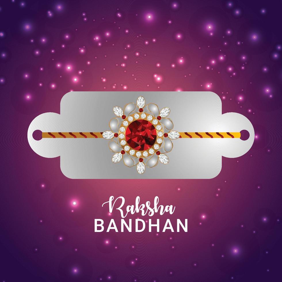 Happy raksha bandhan celebration greeting card vector