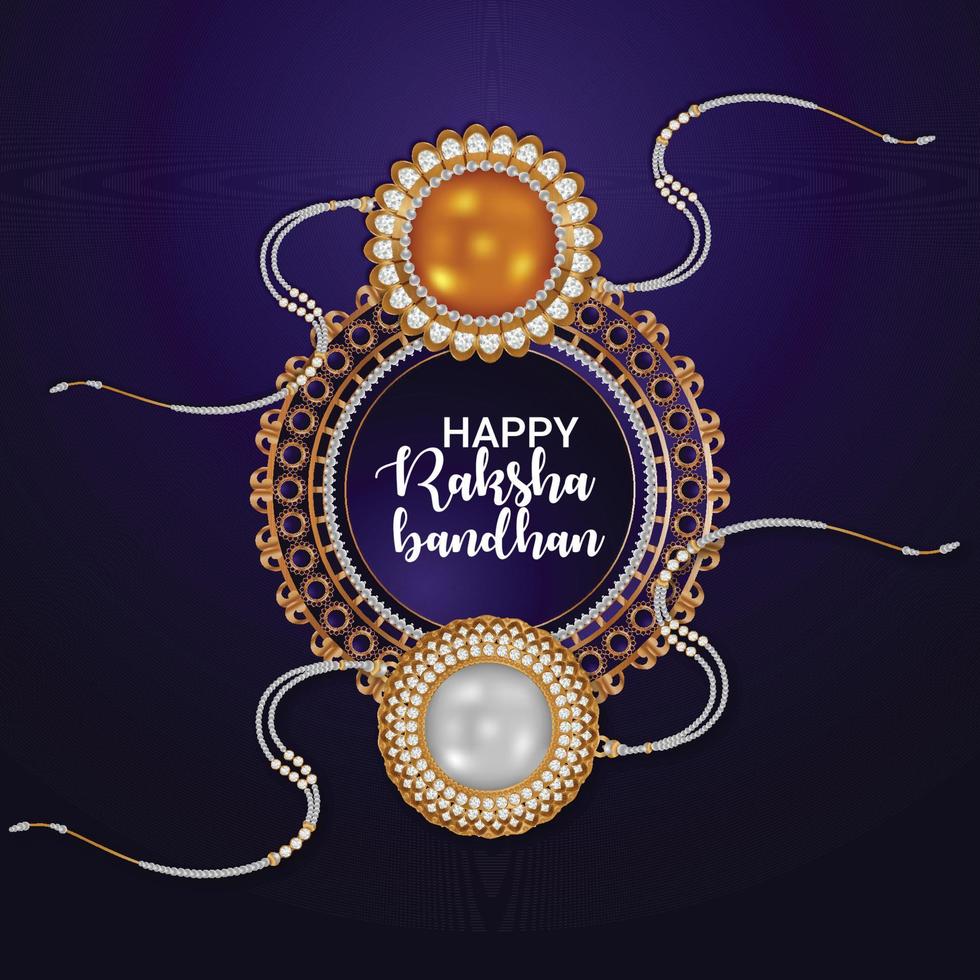 Happy raksha bandhan celebration background vector